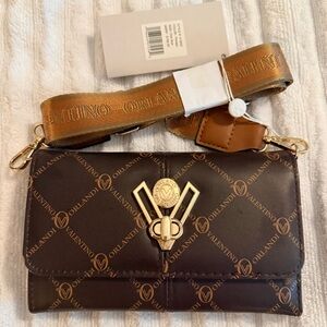 Valentino Orlandi Brown Crossbody Bag
